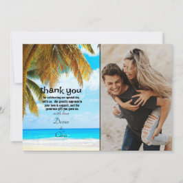 Strand Palmboom Ocean Bestemming Bedankkaart