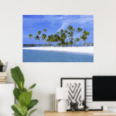 strand paradijs met poster hammock_Maldiven (Thuiskantoor)