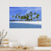 strand paradijs met poster hammock_Maldiven (Keuken)