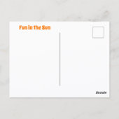 Strand Paraplu Ocean Uitzicht Fotografisch Briefkaart (Achterkant)