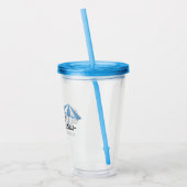 Strand Paraplu Vakantiehuis - Acryl Drinkbeker (Links)