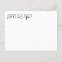 Strand Paraplu Vakantiehuis - Briefkaart