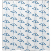 Strand Paraplu Vakantiehuis - Douchegordijn (Voorkant)