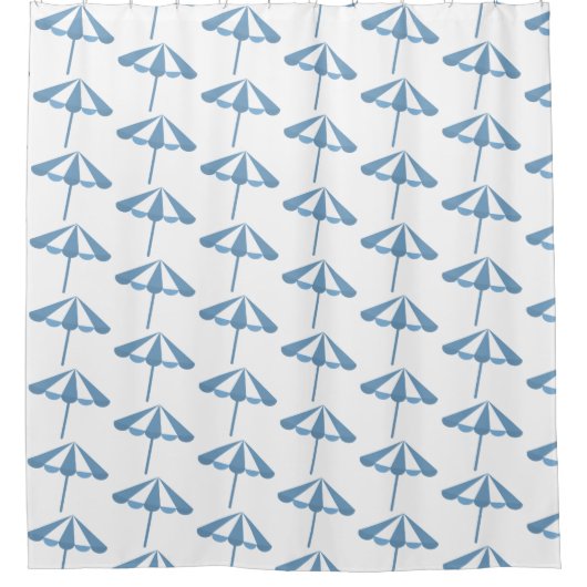 Strand Paraplu Vakantiehuis - Douchegordijn (Voorkant)