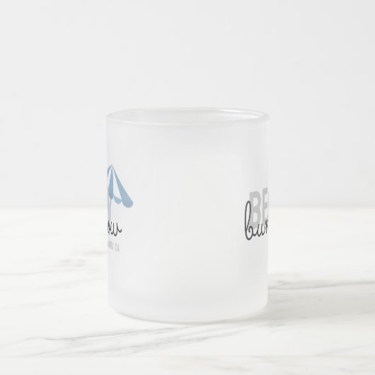 Strand Paraplu Vakantiehuis - Frosted Mok (Center)