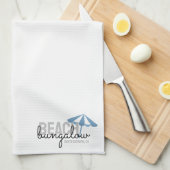 Strand paraplu vakantiewoning - keukenhanddoek (Quarter Fold)