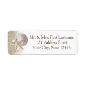 Strand Parels en Kant Etiket (Voorkant)