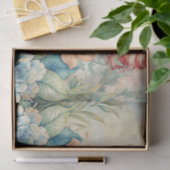 Strand Pastel Bloemige Schelpen Decoupage Tissuepapier (Geschenk)