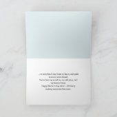 Strand Pastel Roze Blauw Dochter Foto Moederdag Kaart (Binnen)