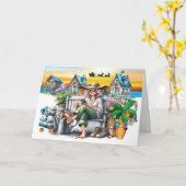 STRAND Persoonlijk, Bedrijf, Vastgoed Kerstmis Kaart (Gele Bloem)