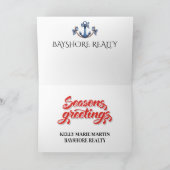 STRAND Persoonlijk, Vastgoed, Zakelijk Kerstmis Kaart (Binnen)