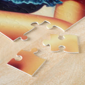 strand Pin-up schilderij Legpuzzel (Zijkant)