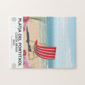 Strand Platja del Portitxol, Costa Brava, Spanje Legpuzzel (Horizontaal)