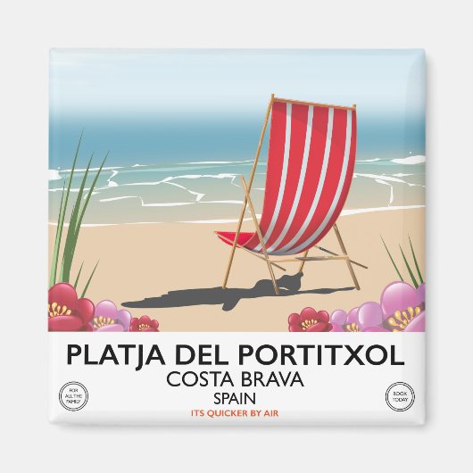Strand Platja del Portitxol, Costa Brava, Spanje Magneet (Voorkant)
