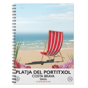 Strand Platja del Portitxol, Costa Brava, Spanje Notitieboek