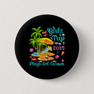 Strand Playa Del Carmen Mexico Zomer Meisjesreis 2 Ronde Button 5,7 Cm