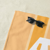 Strand Please Peachy Roze Gestreepte Strandlaken (In situ)