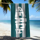 Strand Please Philly Football Groene Strandlaken