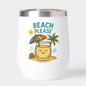 Strand Please Roestvrij staal Wijn Tumbler (Achterkant)