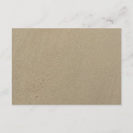 Strand & Plumeria Zomer Bruiloftsreceptie Informatiekaartje (Achterkant)