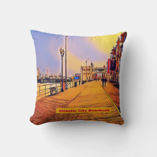 Strand Promenade Pop Art Kussen