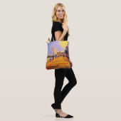 Strand Promenade Pop Art Tote Bag (Op model)