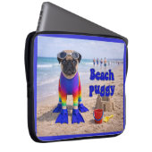 Strand Puggie Laptop Sleeve (Voorkant Rechts)