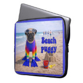 Strand Puggie Laptop Sleeve (Voorkant Links)