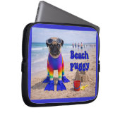 Strand Puggie Laptop Sleeve (Voorkant Rechts)