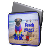 Strand Puggie Laptop Sleeve (Voorkant Links)