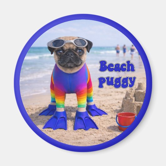 Strand Puggie Magneet (Voorkant)
