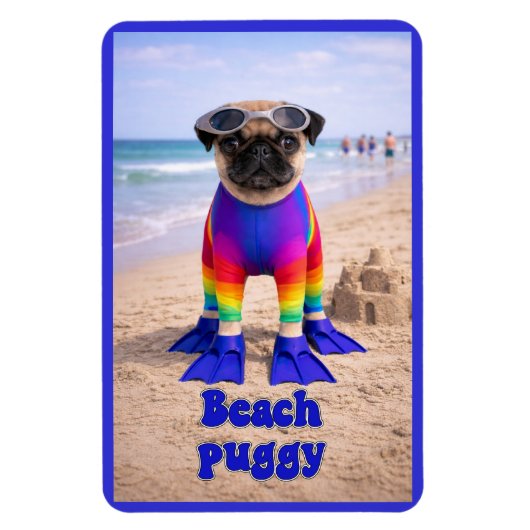 Strand Puggie Magneet (Verticaal)