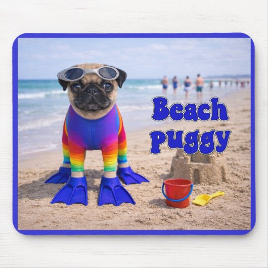 Strand Puggie Muismat (Voorkant)