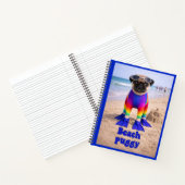 Strand Puggie Notitieboek (Binnen)