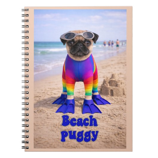 Strand Puggie Notitieboek (Voorkant)