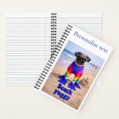 Strand Puggie Notitieboek (Binnen)
