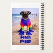 Strand Puggie Notitieboek (Achterkant)