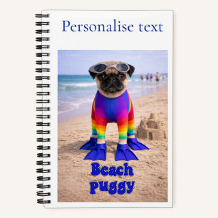 Strand Puggie Notitieboek