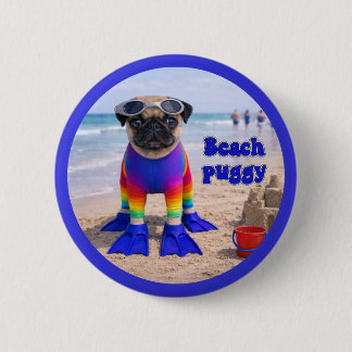 Strand Puggie Ronde Button 5,7 Cm