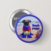 Strand Puggie Ronde Button 5,7 Cm (Voorkant /achterkant)