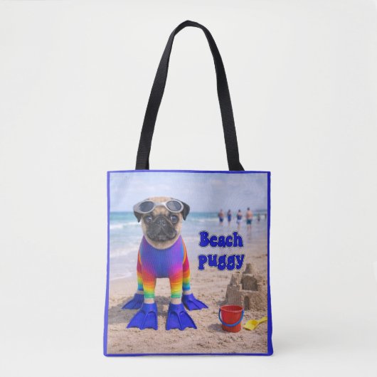 Strand Puggie Tote Bag (Voorkant)