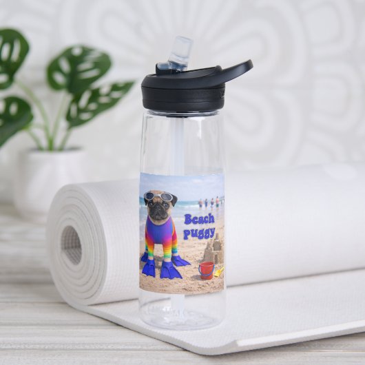 Strand Puggie Waterfles (Yoga (Gedraaid) )