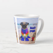 Strand Puggy Latte Mok (Rechterhoek)