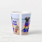Strand Puggy Latte Mok (Voorkant)