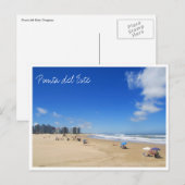 strand punta del este briefkaart (Voorkant / Achterkant)