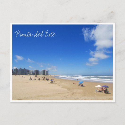 strand punta del este briefkaart (Voorkant)