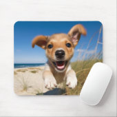 Strand Puppy Dog Foto Muismat (Met muis)