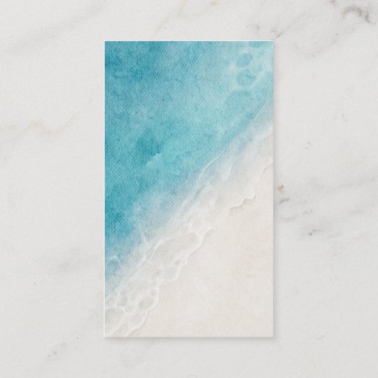 Strand QR Code Bruiloft Details Informatiekaartje (Achterkant)