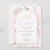 Strand Quinceanera Uitnodiging (Voorkant)