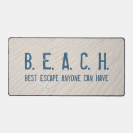 Strand Quote met witte zeester Bureaumat